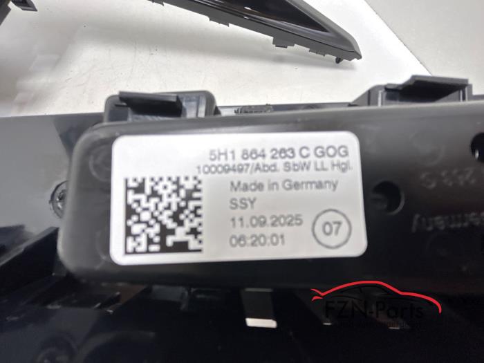 VW Golf 8 Facelift Middenconsole Hoogglans zwart USB-C