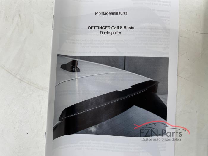 VW Golf 8 Oettinger Dakspoiler + Diffuser achterbumper