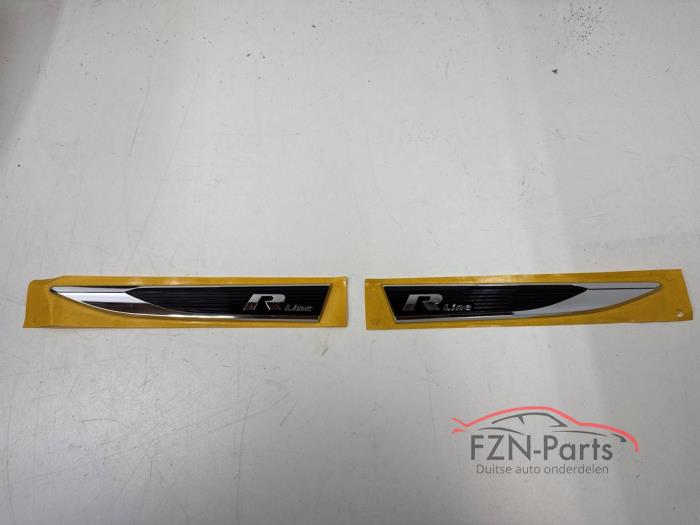 VW Polo 2G R-Line Embleem Zijscherm Set L+R NIEUW