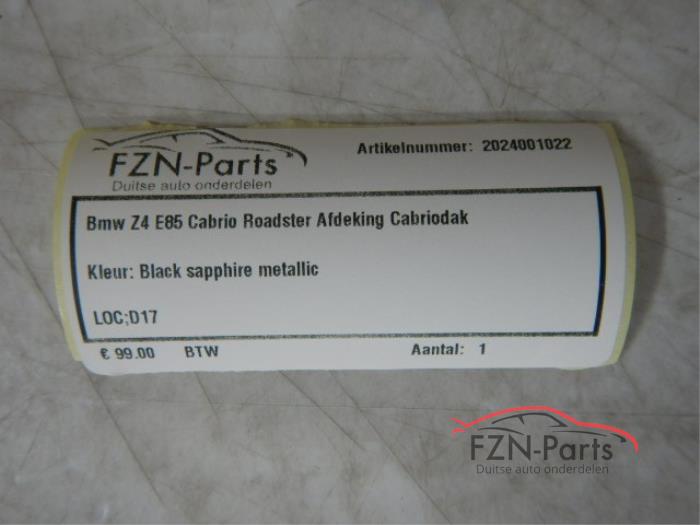 Afdekplaat Cabriodak BMW Z4 (22740147)