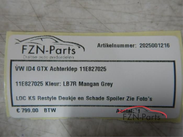 VW ID4 GTX Achterklep LB7R