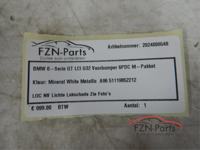 BMW 6-Serie GT LCI G32 Voorbumper 6PDC M-Pakket