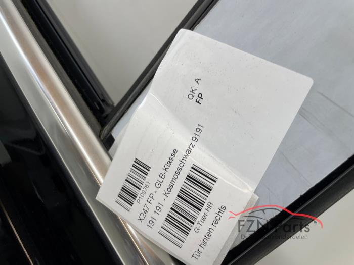 Mercedes-Benz GLB-klasse X247 Portier Rechts-achter Zwart Chroom