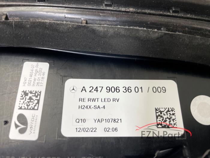 Mercedes-Benz H247 GLA-klasse achterlicht Rechts achterklep