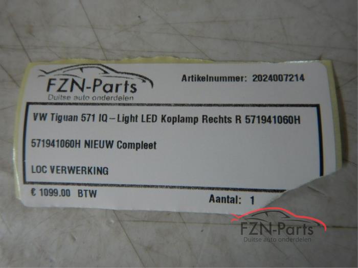 VW Tiguan 571 IQ-Light Led Koplamp Rechts