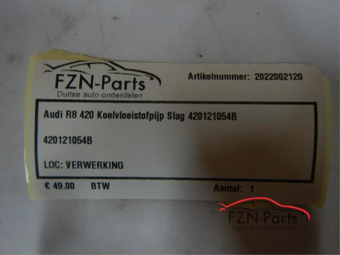 Audi R8 420 Koelvloeistof Leiding Slang