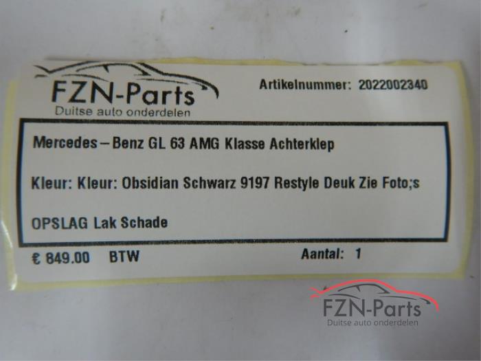 Mercedes-Benz GL 63 AMG-Klasse Achterklep