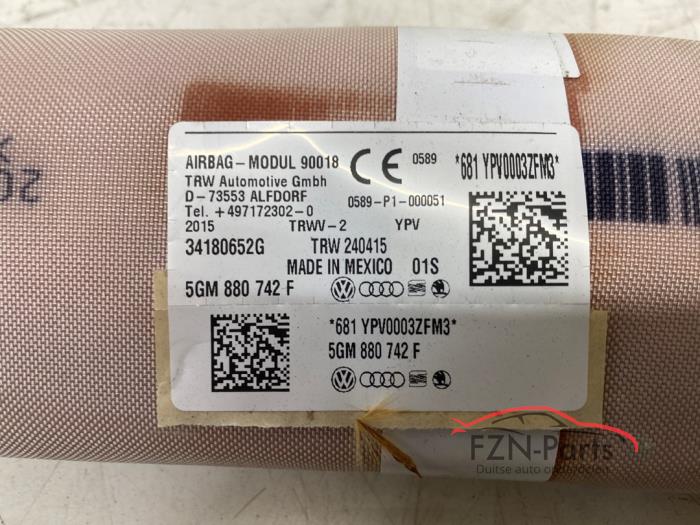 VW Golf 7 5G Dakairbag hemel airbag set links rechts