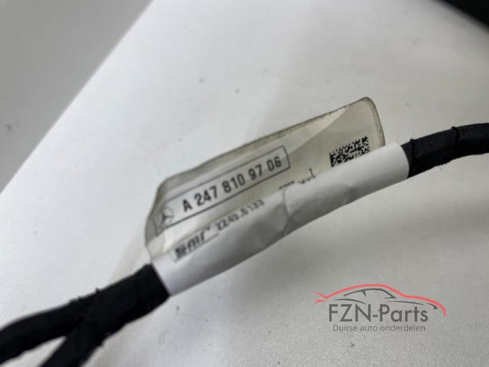 Mercedes-Benz GLB-Klasse X247 Zij buiten spiegel Links Zwart Inklapbaar Dimmend