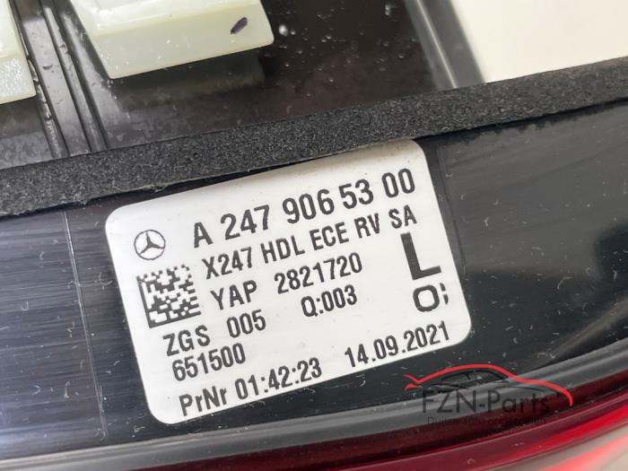 Mercedes-Benz X247 GLB-Klasse Achterlicht Links Achterklep