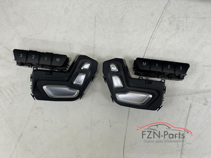 Mercedes-Benz GL-Klasse X166 Voorstoelen set links rechts zwart leder