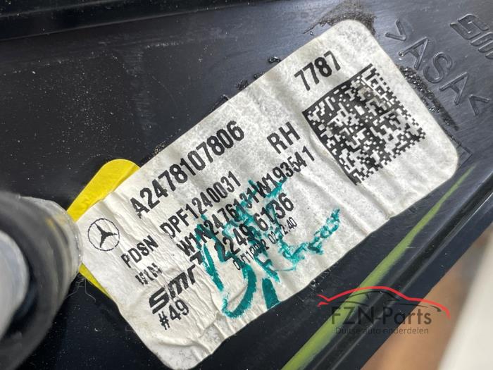 Mercedes-Benz X247 GLB-Klasse Zij buiten spiegel Rechts Grijs Inklapbaar