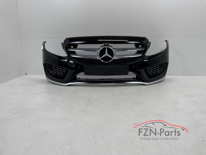 Mercedes-Benz W205 C-Klasse AMG-Styling Voorbumper 9040 Zwart 6PDC