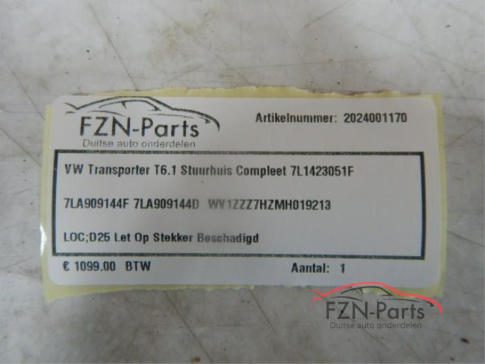 VW Transporter T6.1 Stuurhuis Compleet