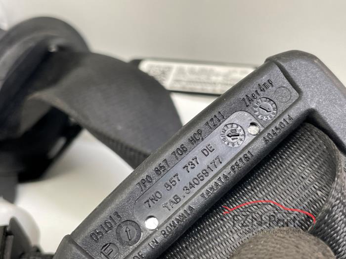 VW Touareg 7P Gordel set Links Rechts voorzijde set