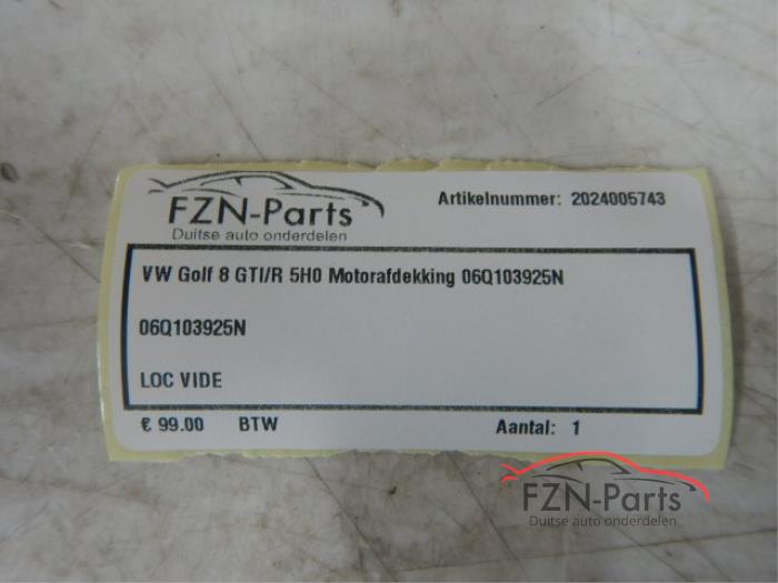 VW Golf 8 R GTI 5H0 Motorafdekking Afdekplaat