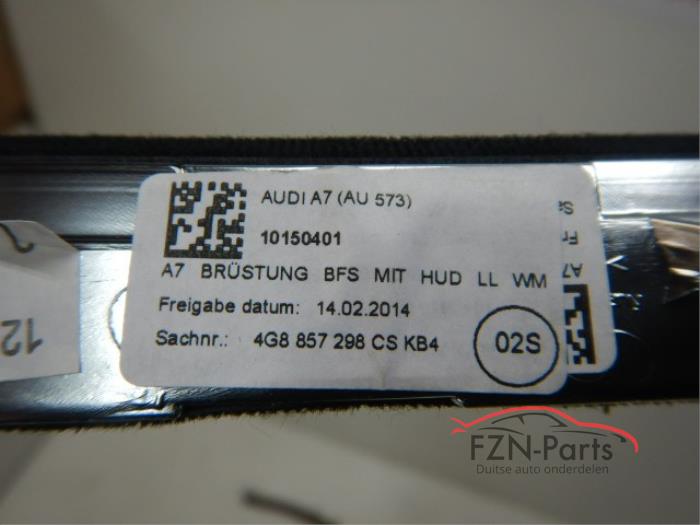 Audi A7 4G Inleglijst Dashboard Hout Bruin