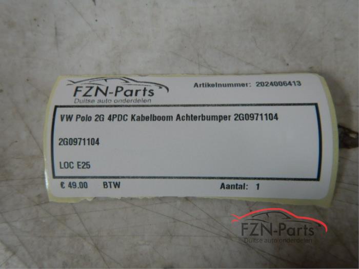 VW Polo 2G 4PDC Kabel kabelboom achterzijde