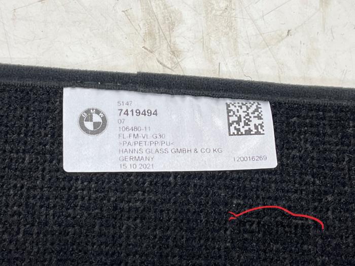 BMW G30 LCI 5-serie Matten set Zwart