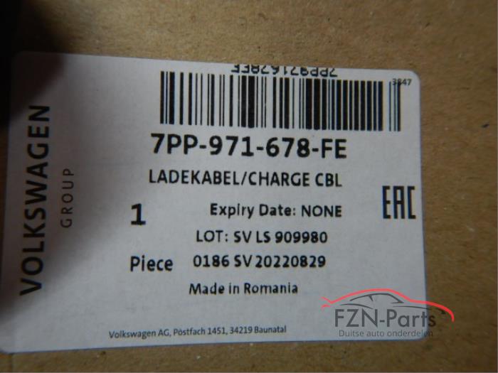 Audi/Porsche Oplaadkabel met Verbindingskabel