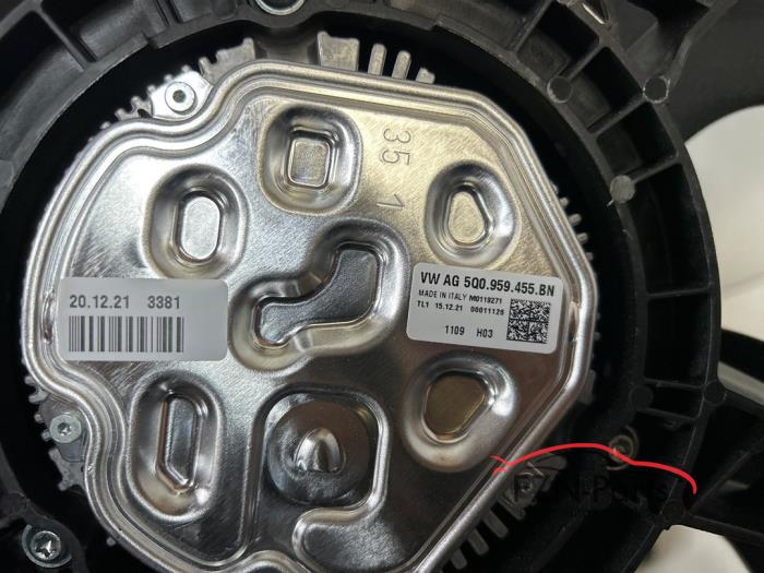 VW Golf 7 Ventilator Enkelfan + Koelluchtventilator + Behuizing